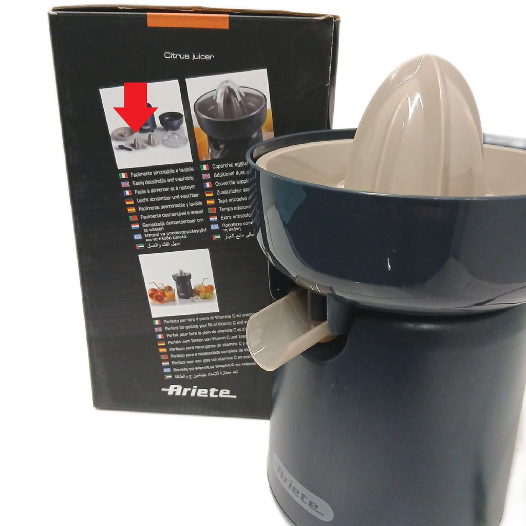 Ariete 417 Entsafter Frühstück 40 W 2 Entsaftungskegel – Wie neu, unvollständig