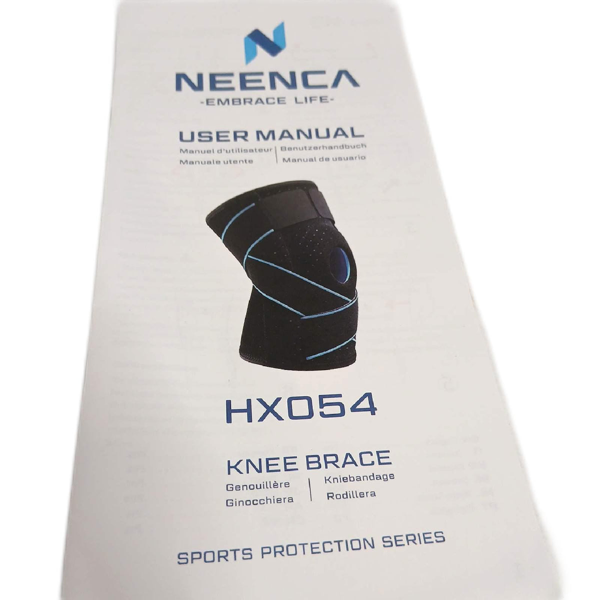 NEENCA Knieschoner Gelenkschutz Bandage regulierbar mit seitlichen – Wie neu