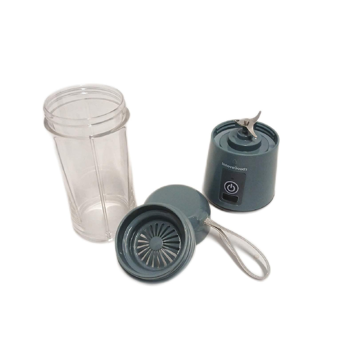 InnovaGoods Standmixer Shakuit Grau wiederaufladbar tragbar – Wie neu