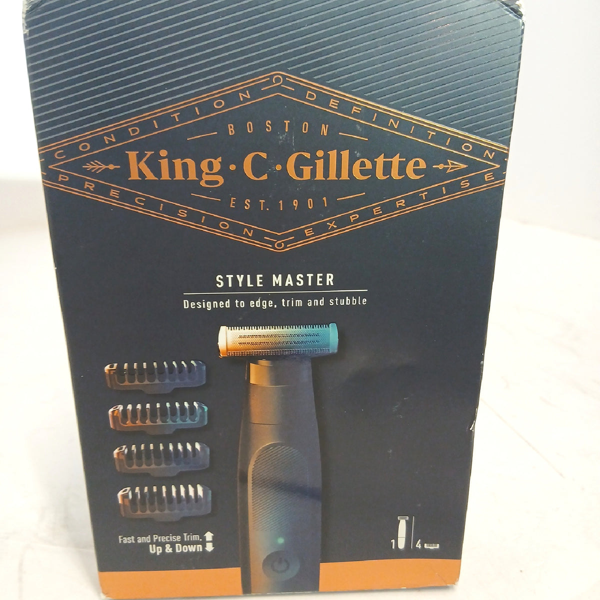 King C. Gillette Style Master Kabelloser Kurzbartschnei – Wie neu, unvollständig