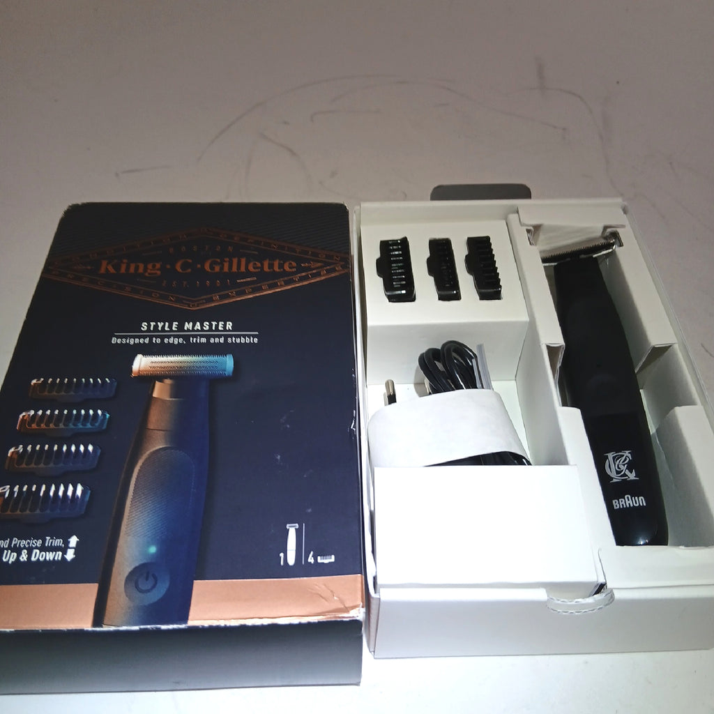 King C. Gillette Style Master Kabelloser Kurzbartschnei – Wie neu, unvollständig