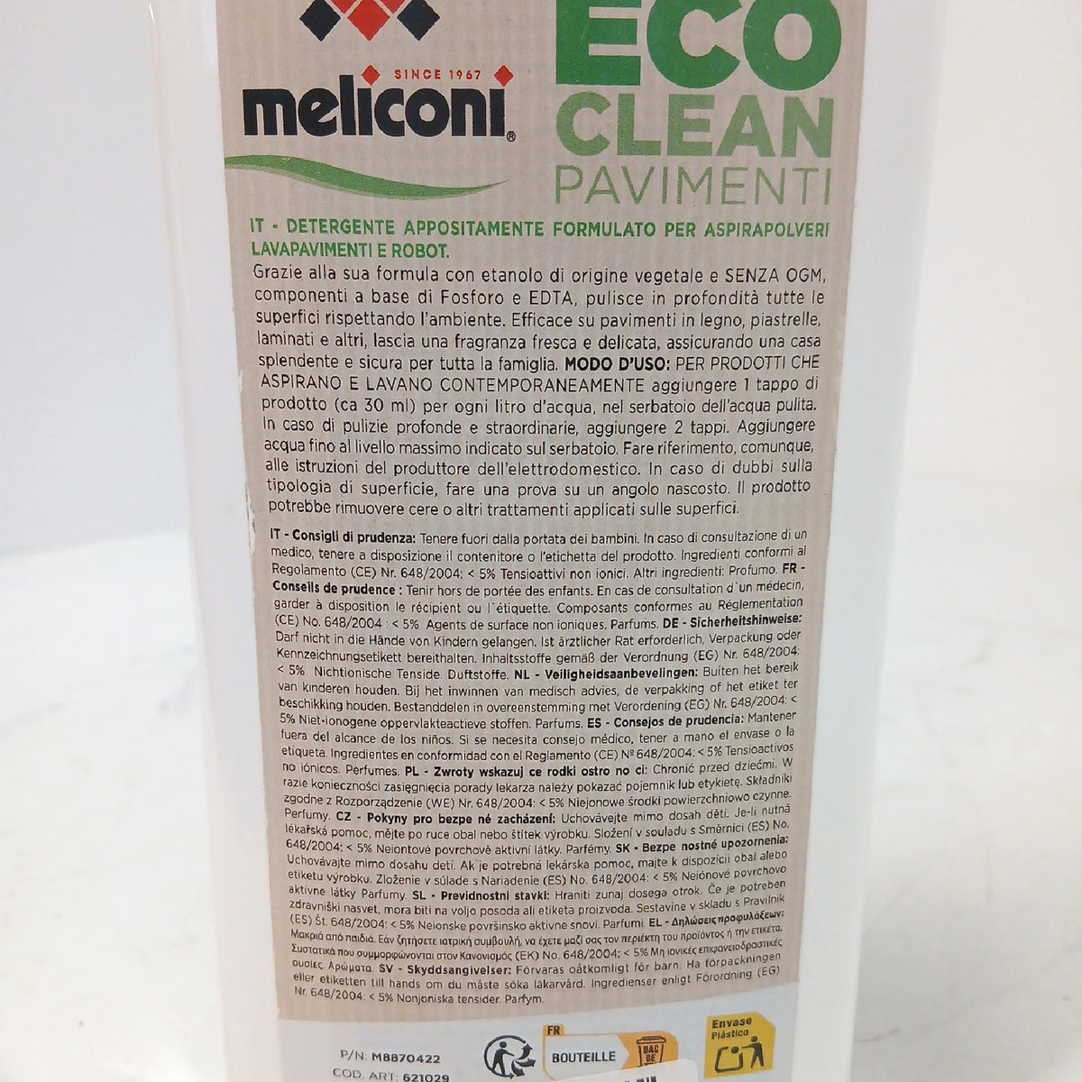 Meliconi Bodenreiniger Reinigungsmittel Haushaltsreinigung Eco Clean – Wie neu