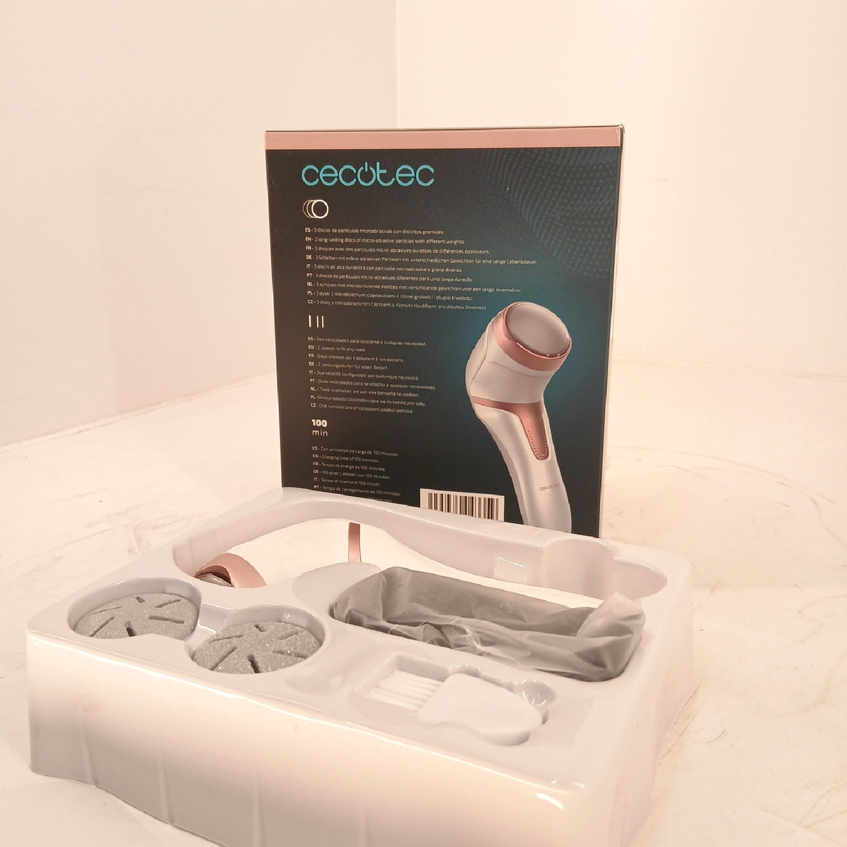 Cecotec Hornhautentferner Fußpflege Bamba SkinCare Elektrisch – Wie neu