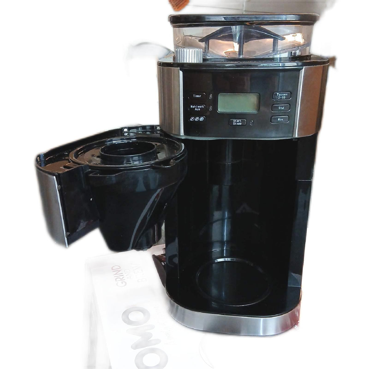DOMO DO721K Kaffeemaschine 'Grind and Brew – Sehr gut, unvollständig