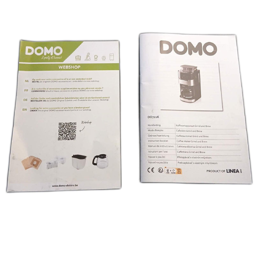 DOMO DO721K Kaffeemaschine 'Grind and Brew – Sehr gut, unvollständig