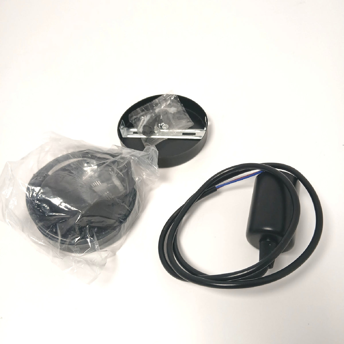 ZHIQIN Pendelleuchte 100 cm, schwarz, E27 – Neu