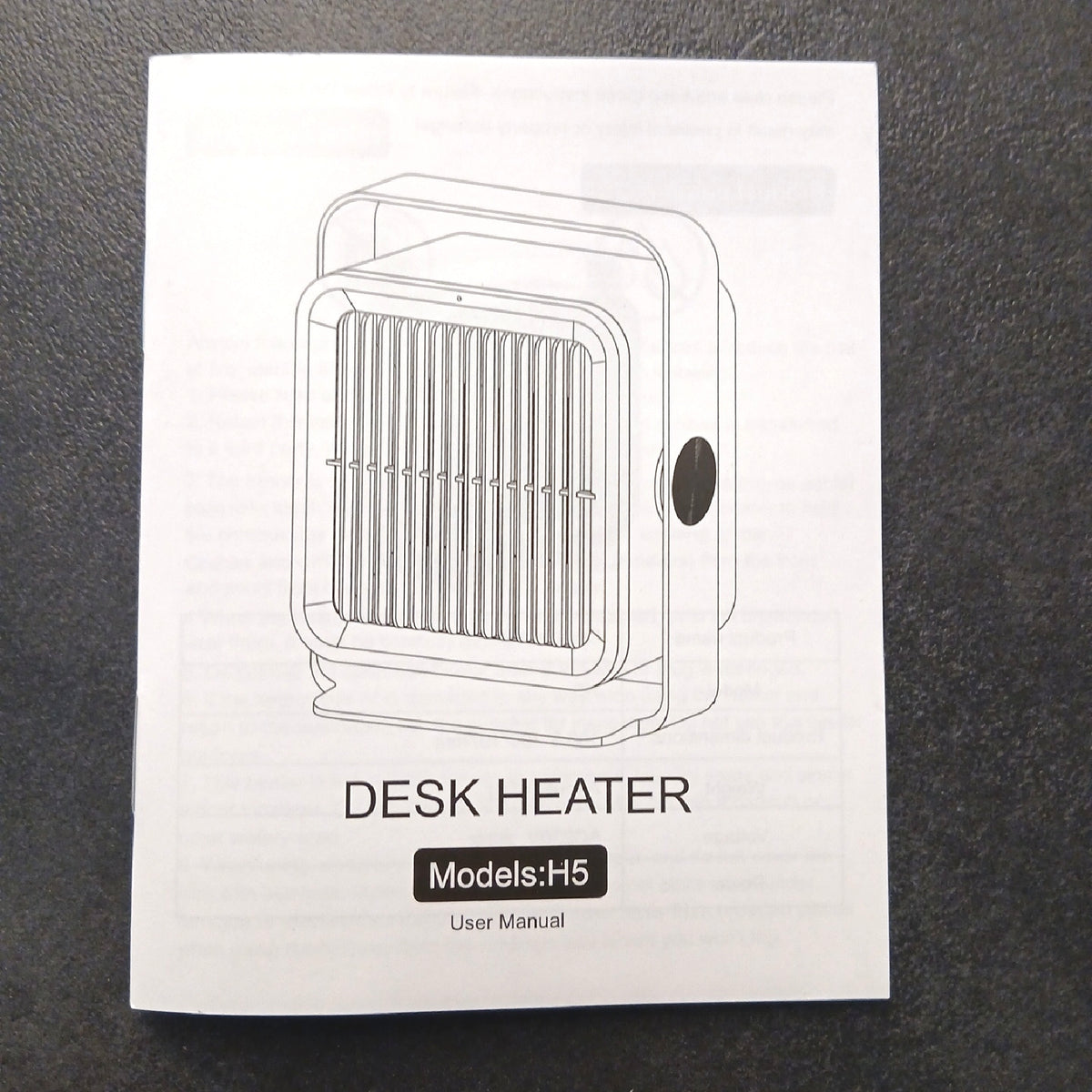 Energiespar-Heizgerät mit 2 Temperaturstufen, Aufheizzeit 5 Sek. – Neu