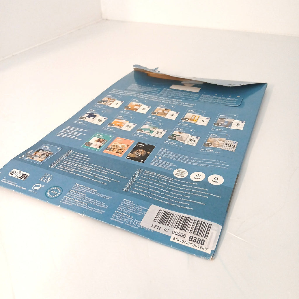 APLI 4128 Pack 10 Blatt Transferpapier T-shirts – Annehmbar, unvollständig