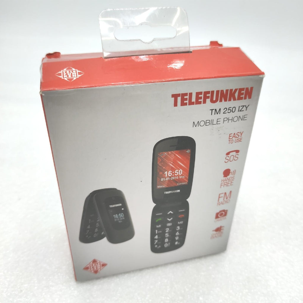 Telefunken TM 250 Izy Freigeschaltetes Mobiltelefon 2G 2,4 Zoll+1,44 – Sehr gut