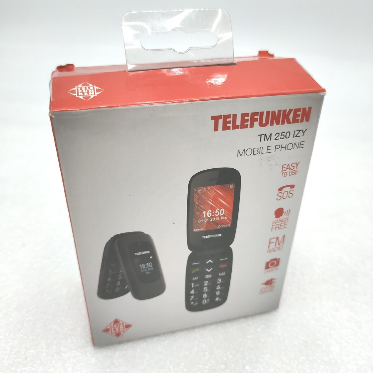 Telefunken TM 250 Izy Freigeschaltetes Mobiltelefon 2G 2,4 Zoll+1,44 – Sehr gut