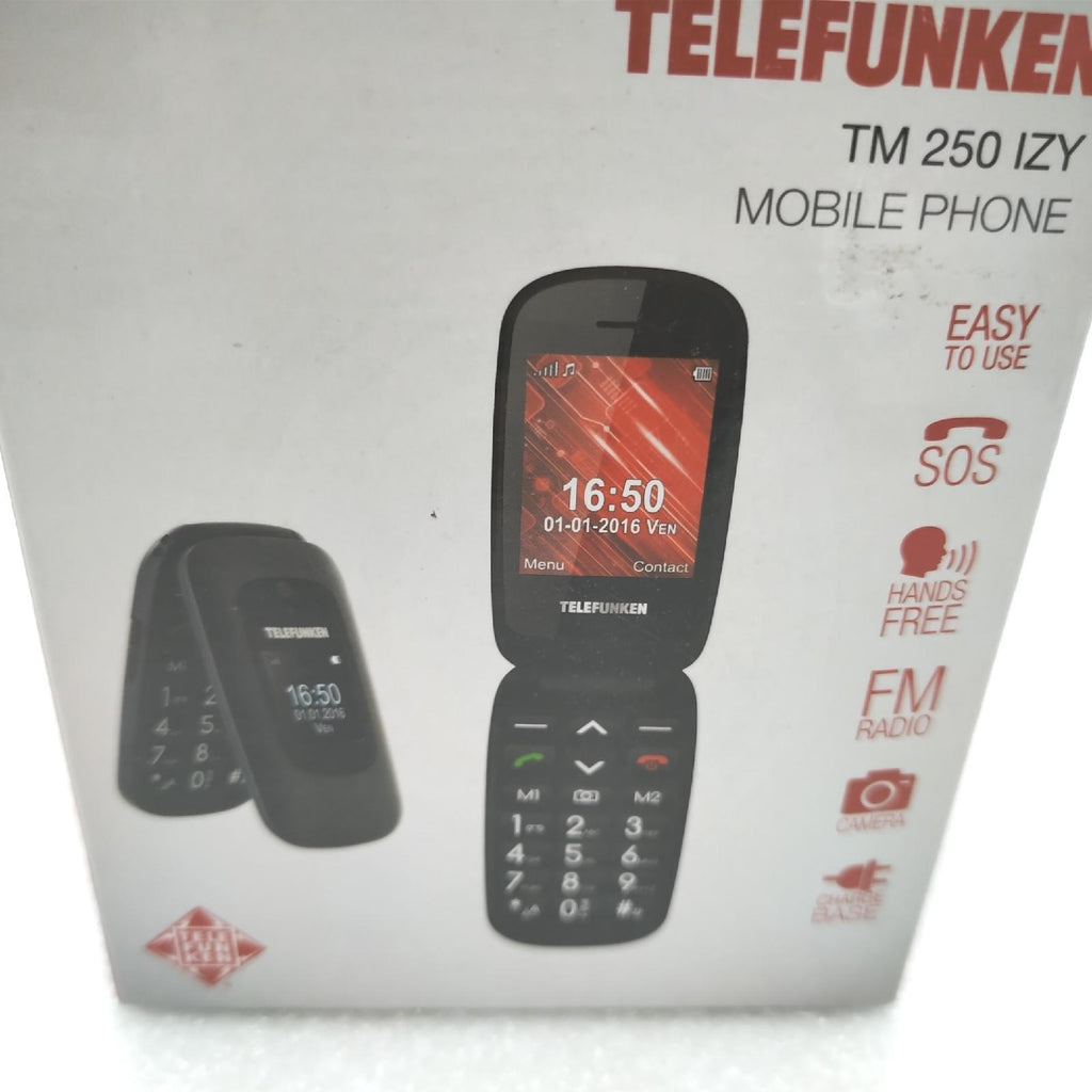 Telefunken TM 250 Izy Freigeschaltetes Mobiltelefon 2G 2,4 Zoll+1,44 – Sehr gut