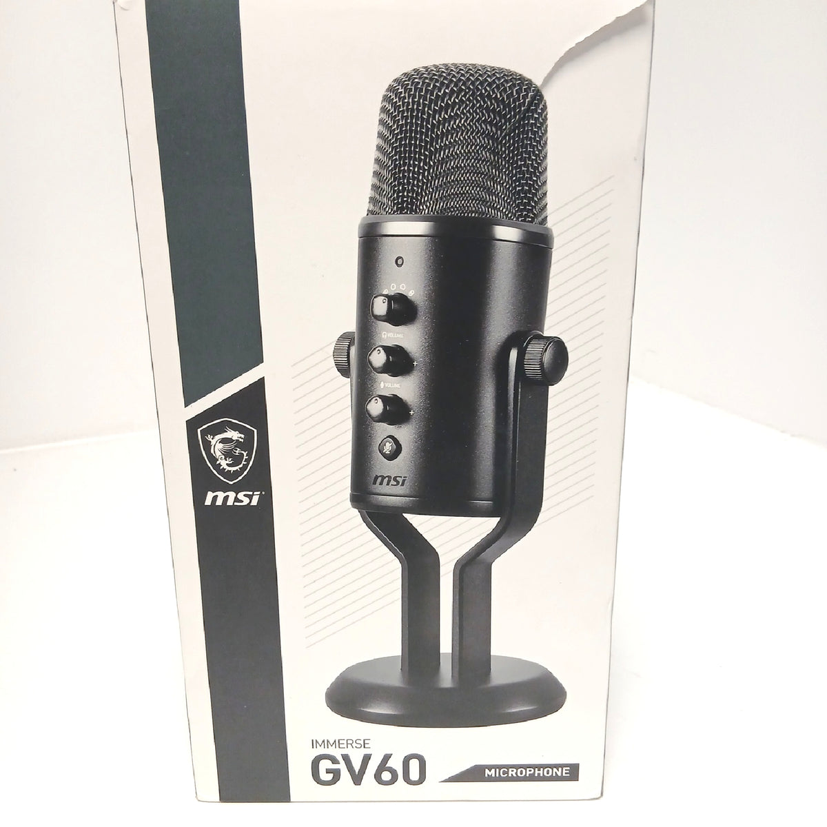 MSI Mikrofon Gaming Immerse GV60 USB Typ C 35 mm Anschluss – Wie neu