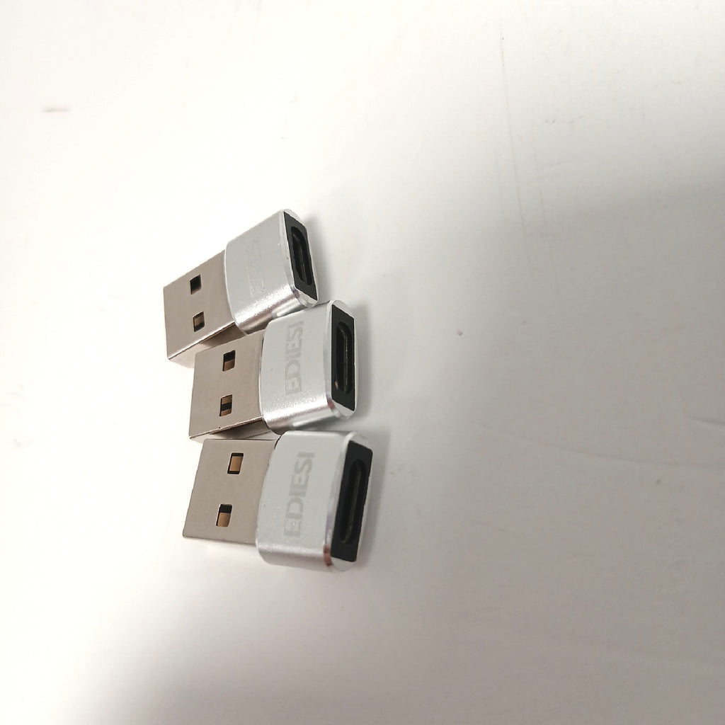 EDIESI USB-C Adapter Ladegeräte Smartphones schnelle Verbindung Pack 3 – Wie neu