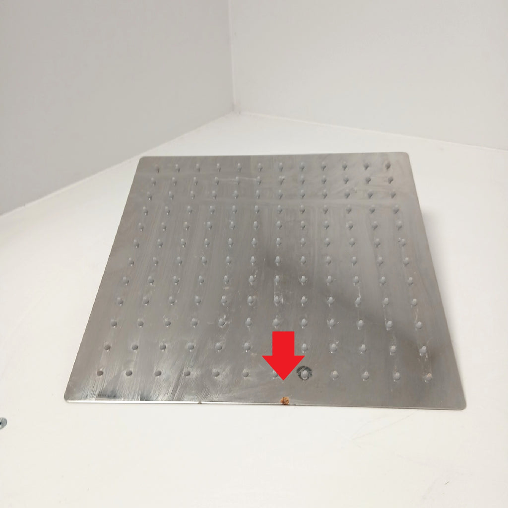 304 Edelstahl Duschkopf Badezimmerausstattung Quadrat 12 Zoll Regendusche – Gut