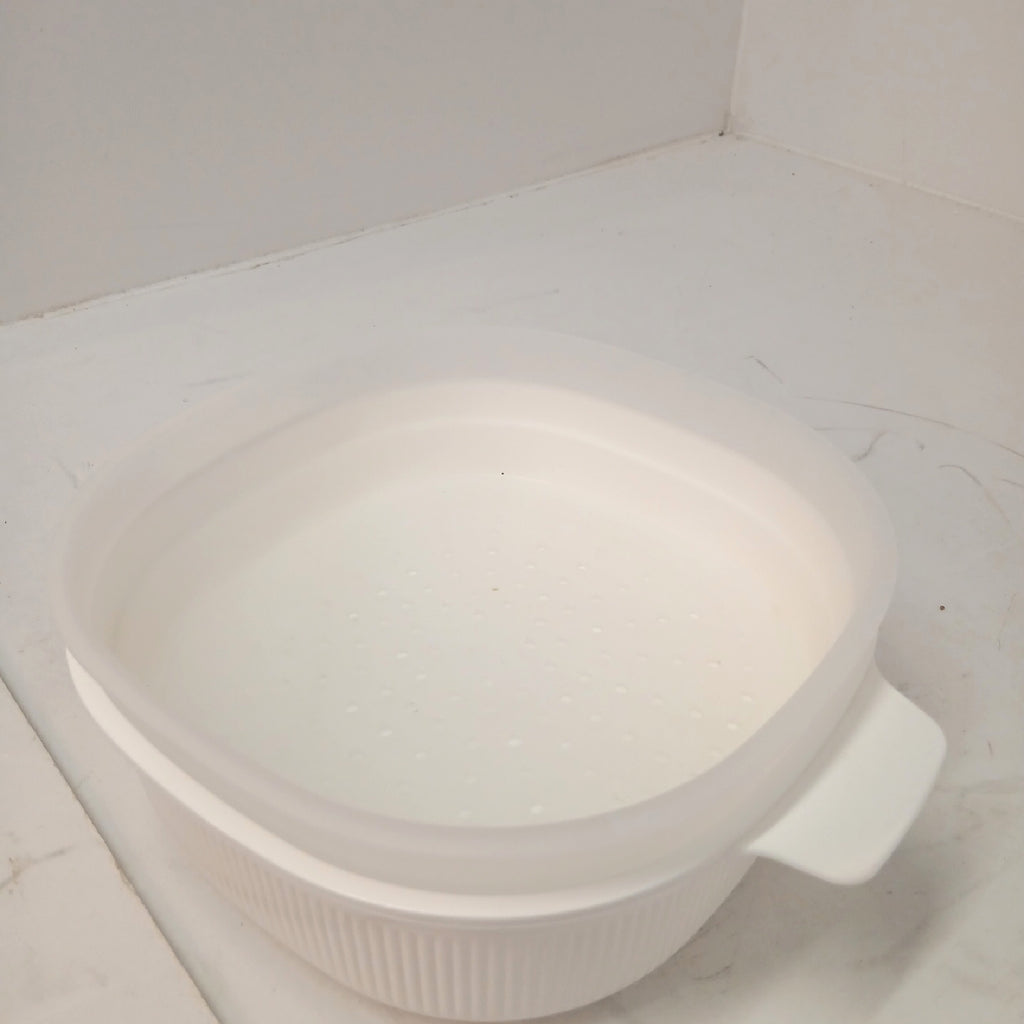 Dampfgarer Mikrowellenschüssel Küchenzubehör 4L Wasserdampf Praktisch Alltag Küche