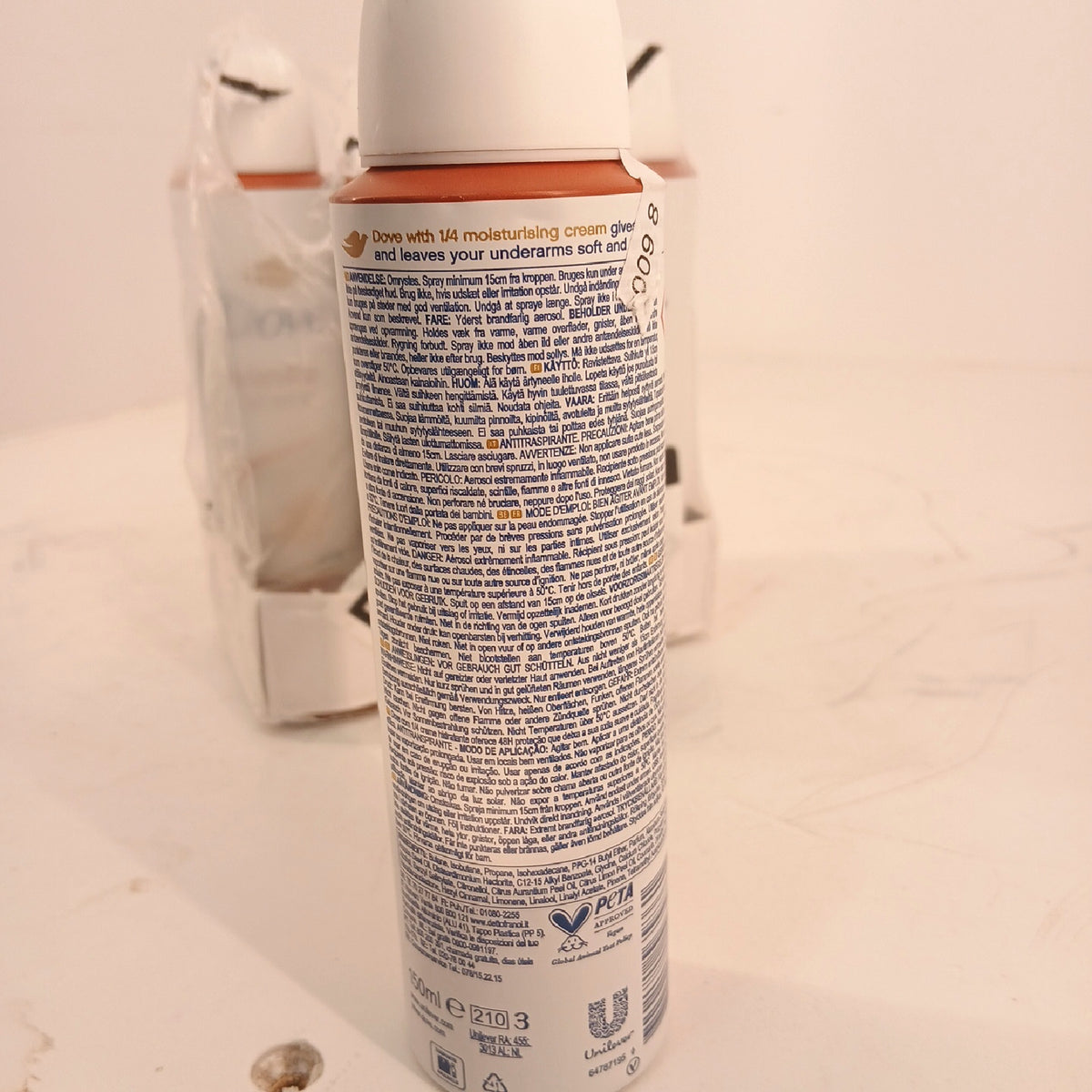 Dove Duftspray Deodorant Vanille Anti Transpirant Frische Basispflege – Wie neu