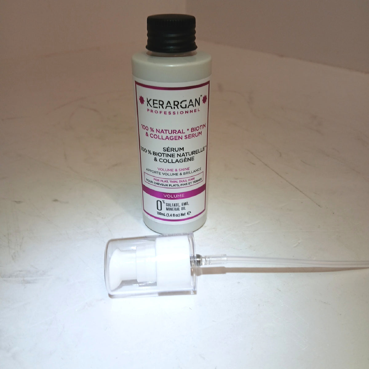 Kerargan Haarserum Haarkosmetik Haarpflege für dünnes Haar Biotin – Wie neu