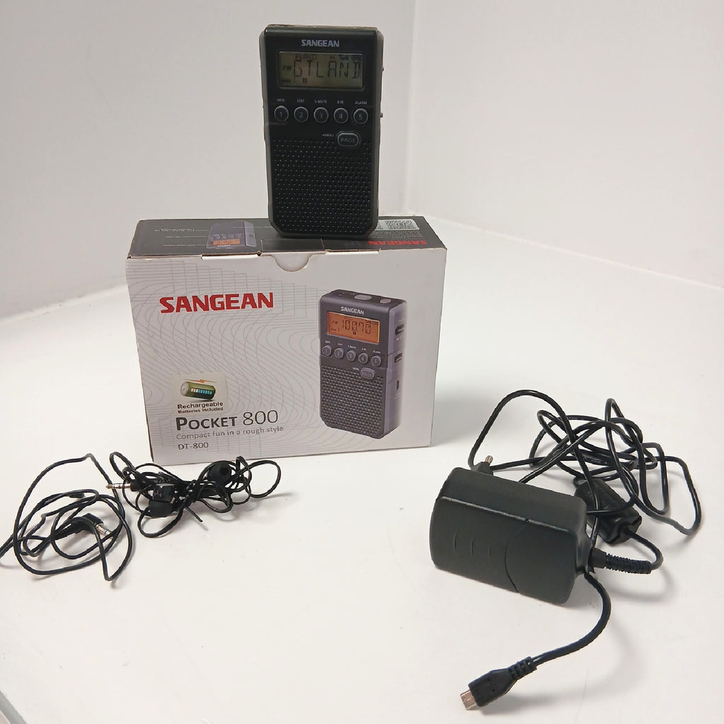 Sangean Taschenradio Audio Geräte DT800 Schwarz Tragbar Radio für – Neu