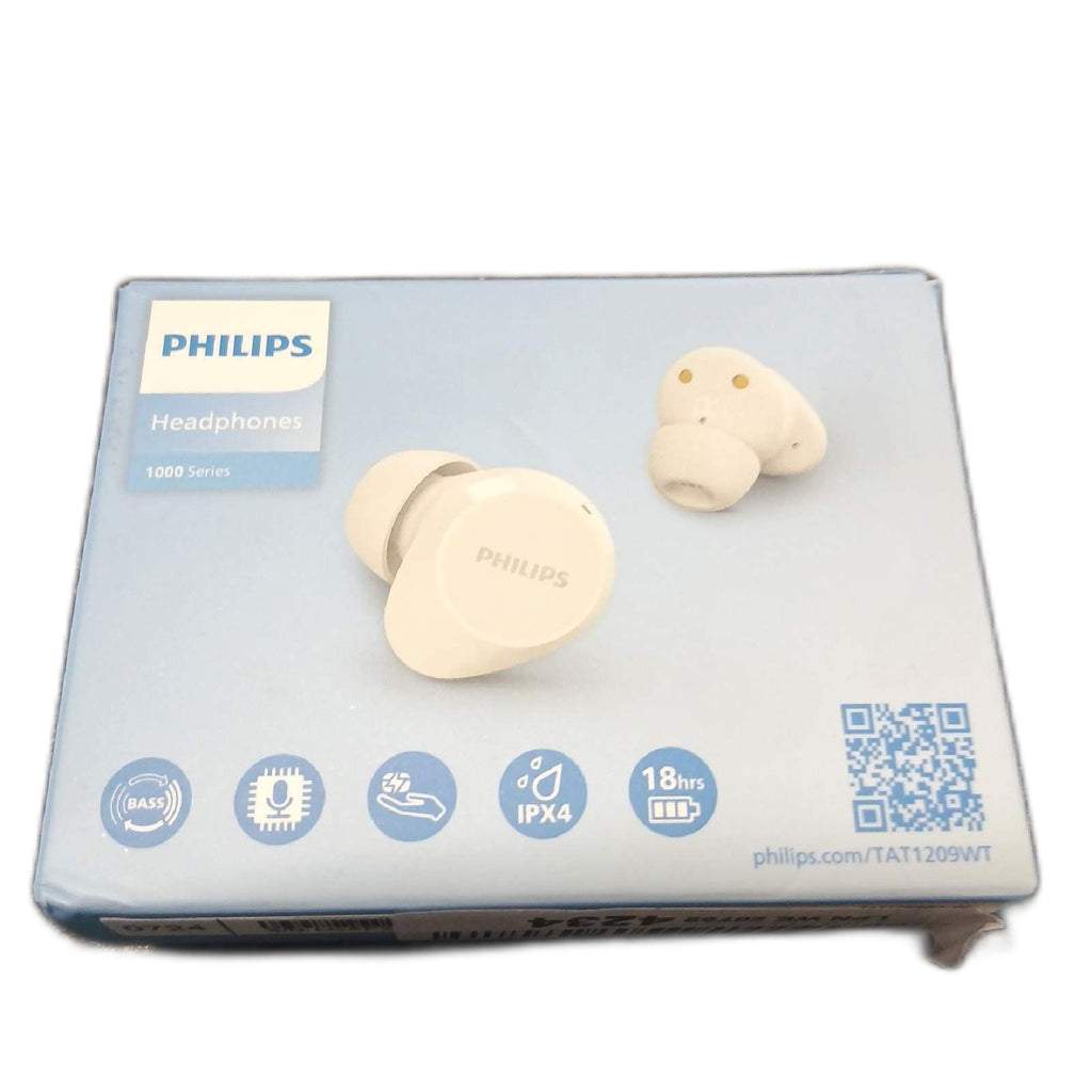 Philips TAT1209WT True-Wireless In-Ear Bluetooth Headphones Kleine – Defekt