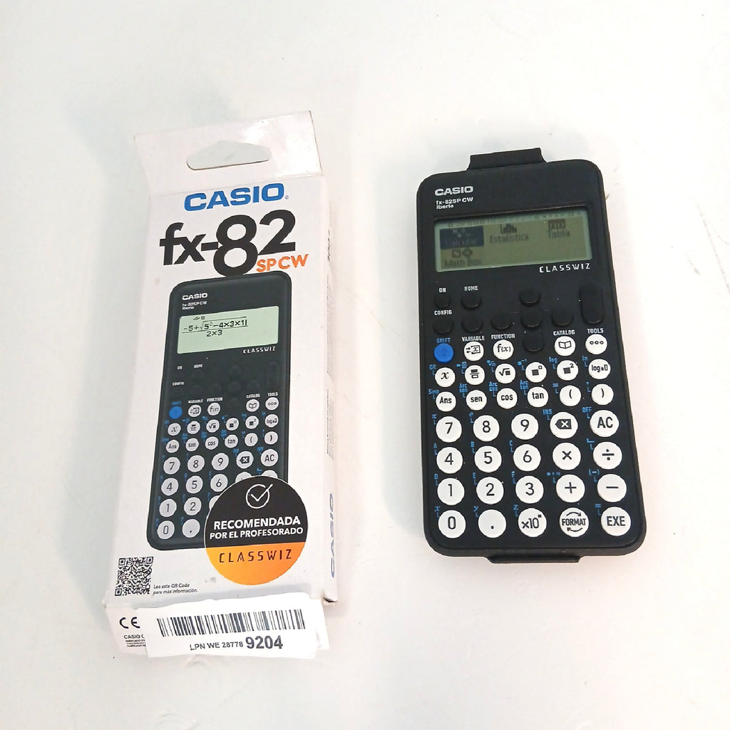 Casio Taschenrechner Schulbedarf Elektronik FX 82SP CW Lernhilfe Schule Spanisch