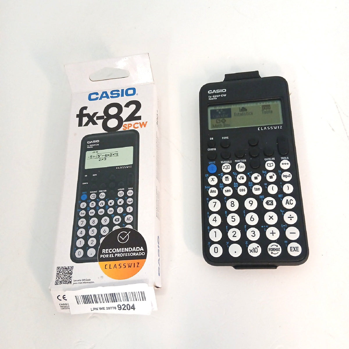 Casio Taschenrechner Schulbedarf Elektronik FX 82SP CW Lernhilfe Schule Spanisch