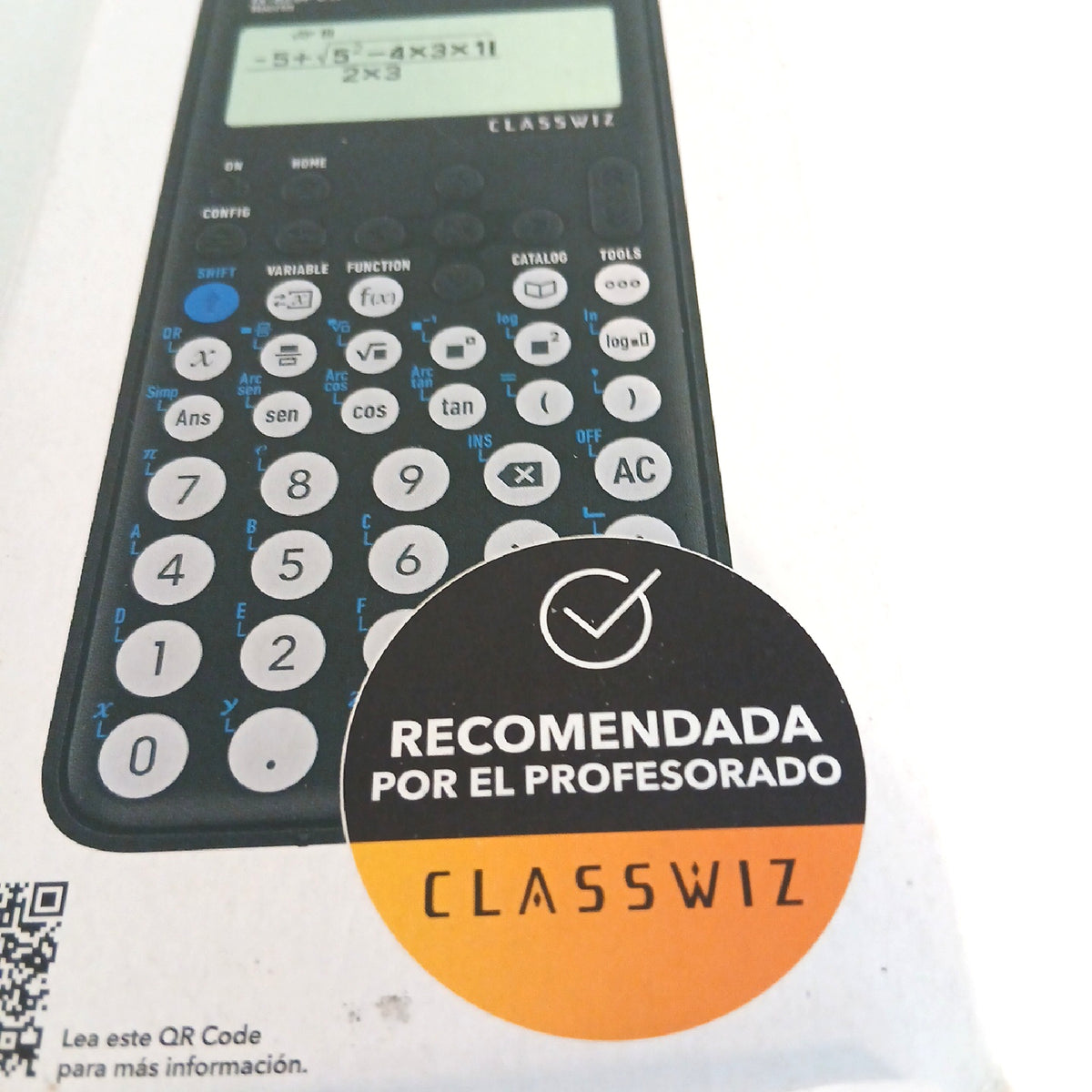 Casio Taschenrechner Schulbedarf Elektronik FX 82SP CW Lernhilfe Schule Spanisch