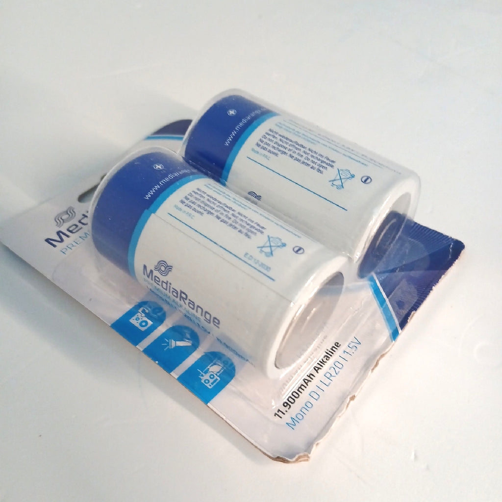 MediaRange Batterien Energiequelle DLR201 Alkaline Power Pack 2 Stück – Wie neu