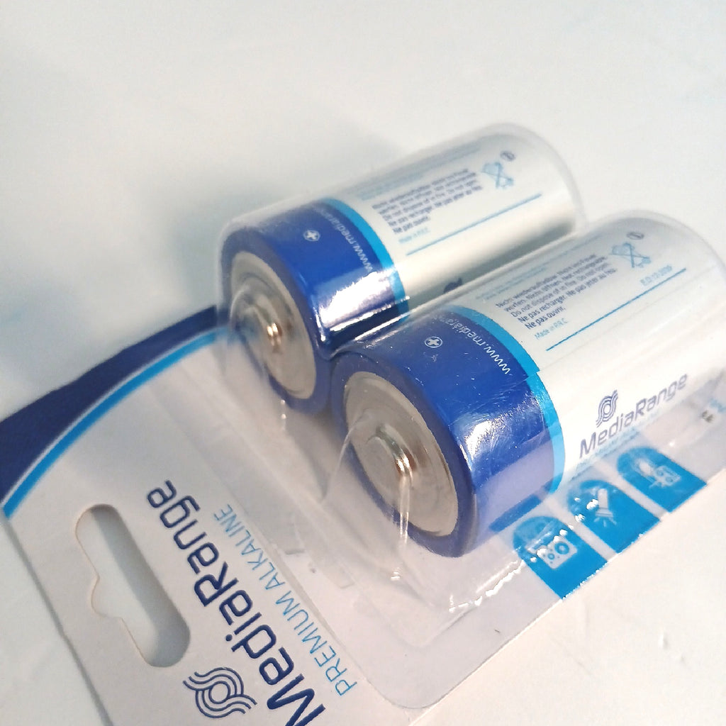 MediaRange Batterien Energiequelle DLR201 Alkaline Power Pack 2 Stück – Wie neu