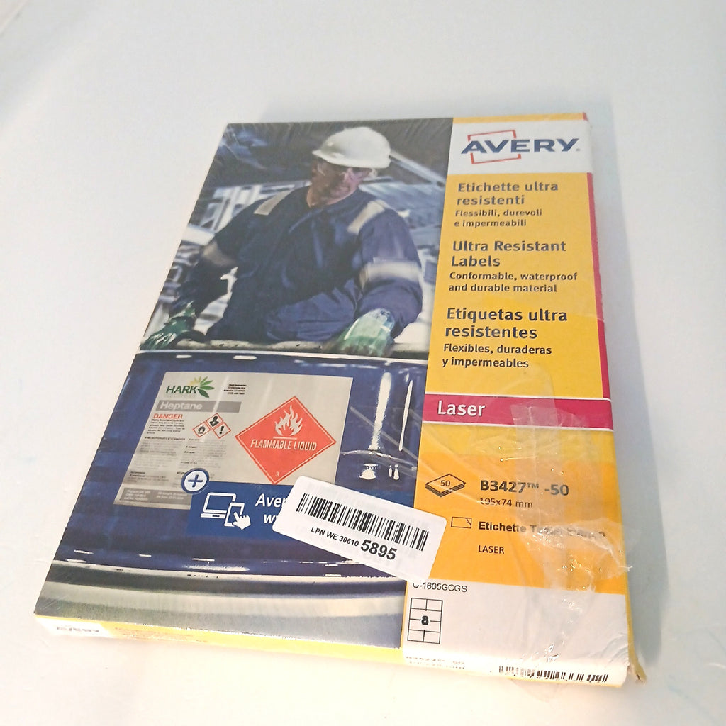Avery Etiketten Schachtel 400 Blatt Lösung für Labels Büroorganizer – Sehr gut