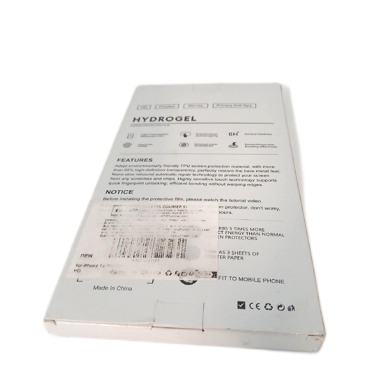 Tmahbid Displayschutzfolie Handy iPhone 15 Pro Max klar ultradünn robust – Neu