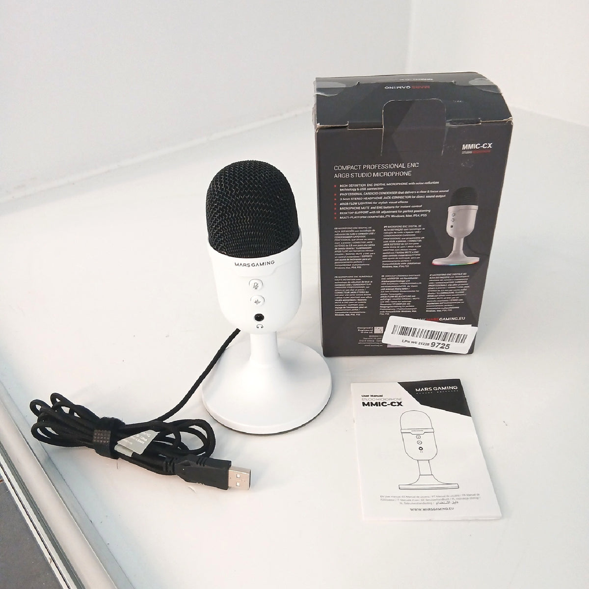 Mars Gaming Mikrofon Audio Studio MMIC Kompaktes Design Streaming – Sehr gut