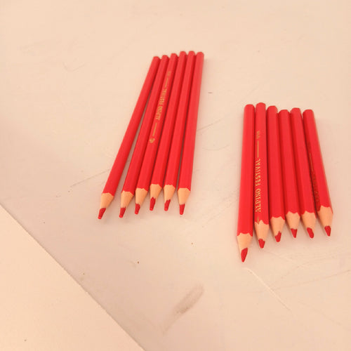 Alpino Bleistifte Kreativität Rot Zeichenmaterial Kunstbedarf für – Sehr gut