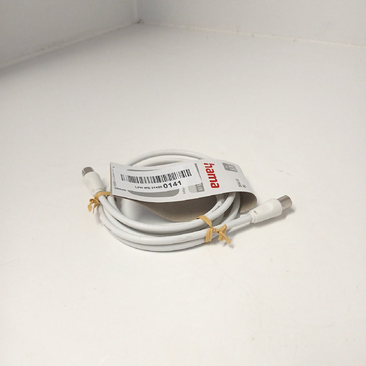 Hama Antennenkabel TV Weiß 15 Meter Koax Kabel Anschluss Installation – Wie neu