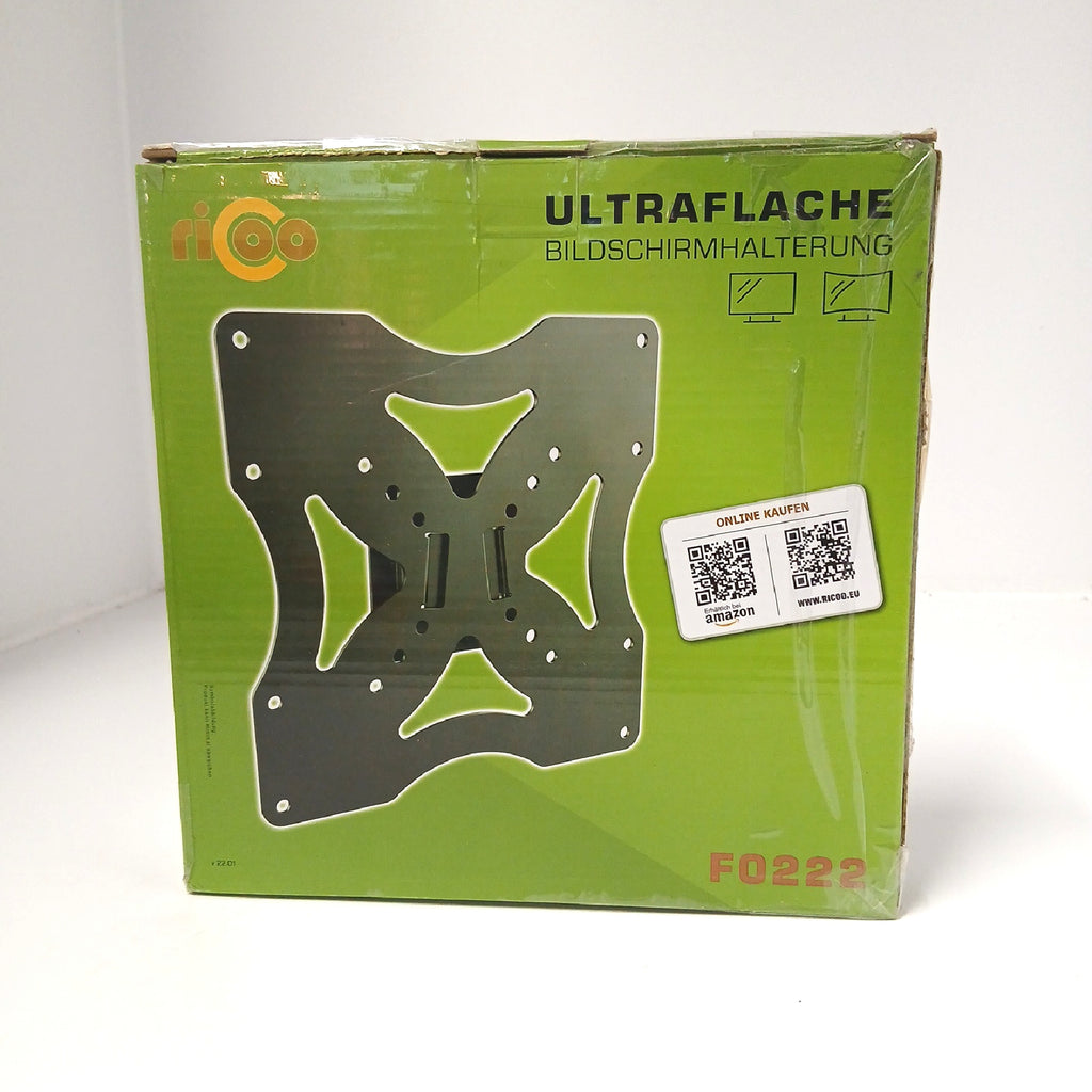 RICOO TV Wandhalterung Fernseher Halterung Ultra Slim Flach Design – Sehr gut