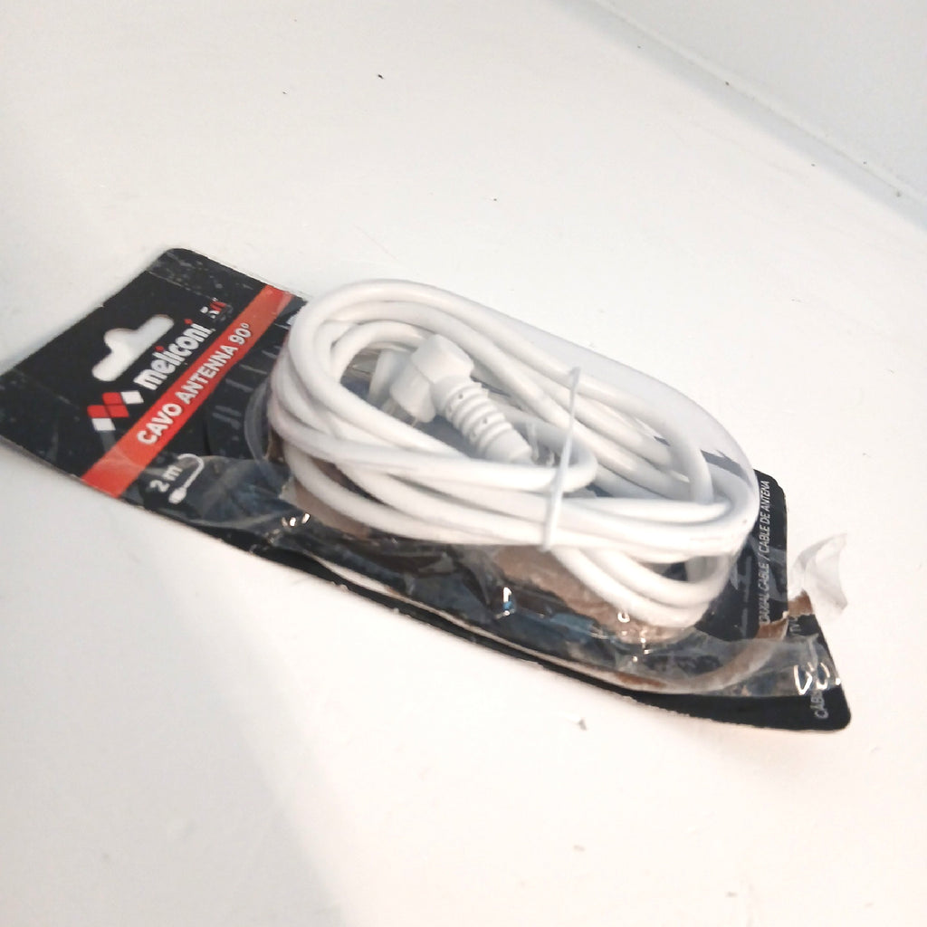 Meliconi Antennenkabel Kabel und Anschlusse TV 90 Grad Stecker 2 Meter Set – Gut