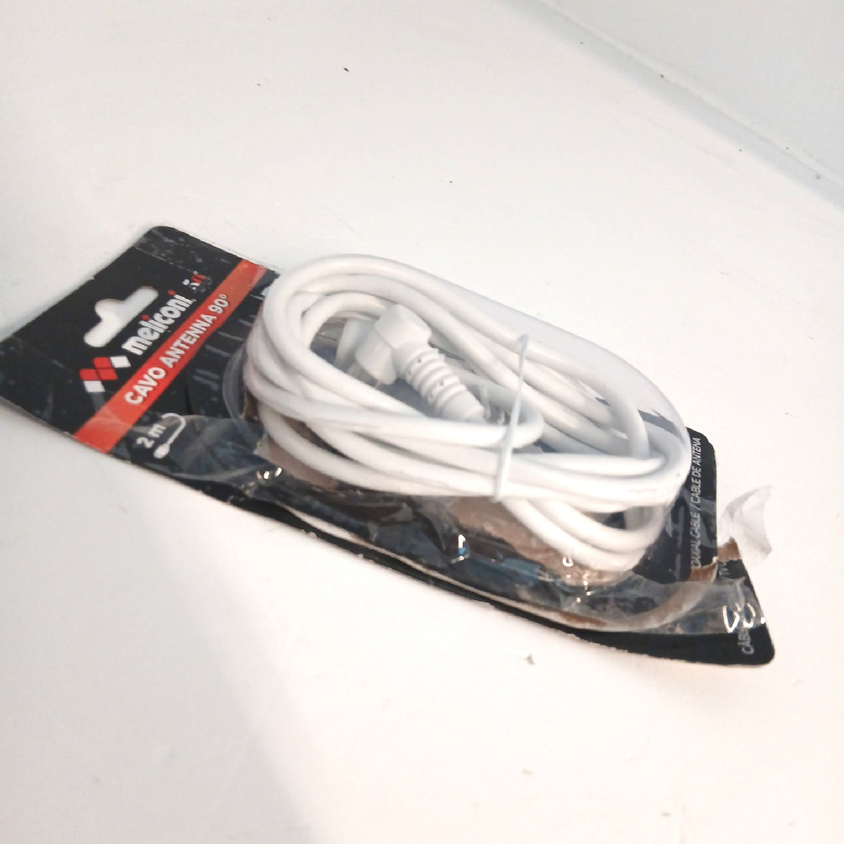 Meliconi Antennenkabel Kabel und Anschlusse TV 90 Grad Stecker 2 Meter Set – Gut