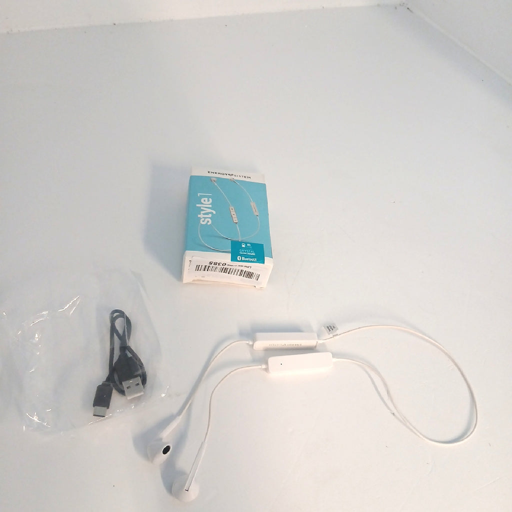 Energy Sistem Bluetooth Kopfhörer Audio Style 1 Snow Kabellos Mikrofon – Wie neu