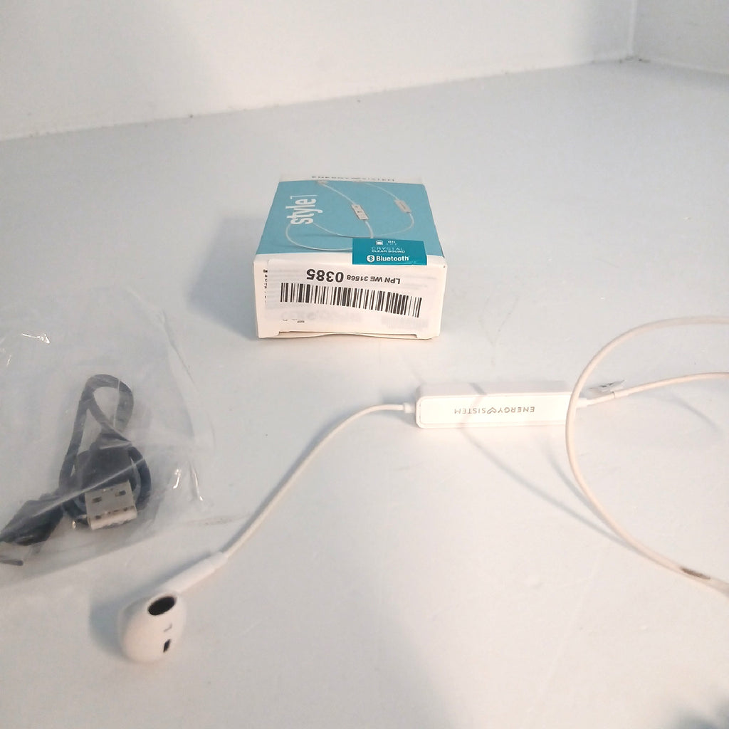 Energy Sistem Bluetooth Kopfhörer Audio Style 1 Snow Kabellos Mikrofon – Wie neu