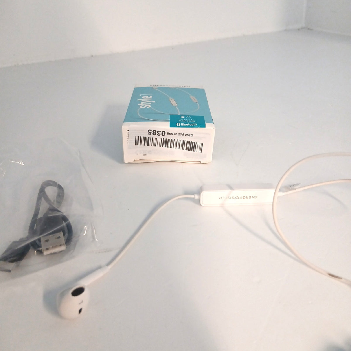 Energy Sistem Bluetooth Kopfhörer Audio Style 1 Snow Kabellos Mikrofon – Wie neu