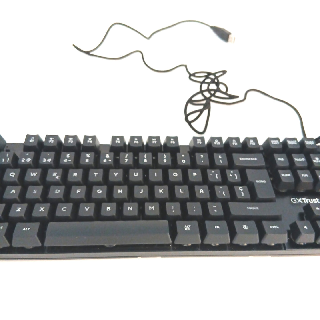 Trust Tastatur Gaming Zubehör GXT 835 Azor USB QWERTY Spanisch – Wie neu