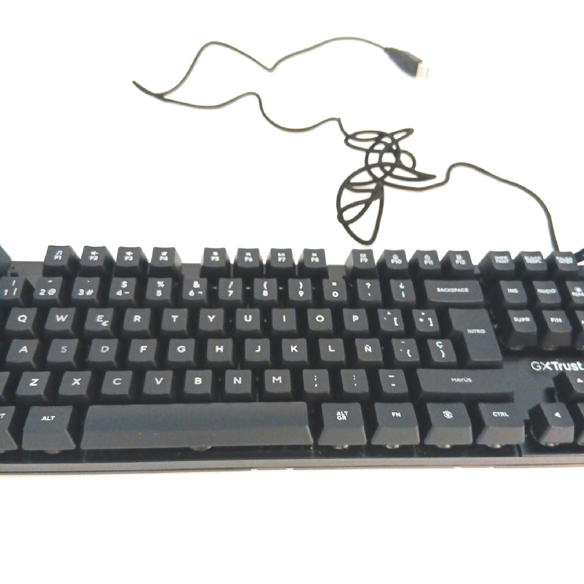 Trust Tastatur Gaming Zubehör GXT 835 Azor USB QWERTY Spanisch – Wie neu