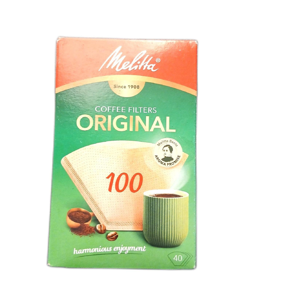 Melitta Filtertüten Aromapor Papier Naturbraun 40 Stück Kaffeefilter – Neu