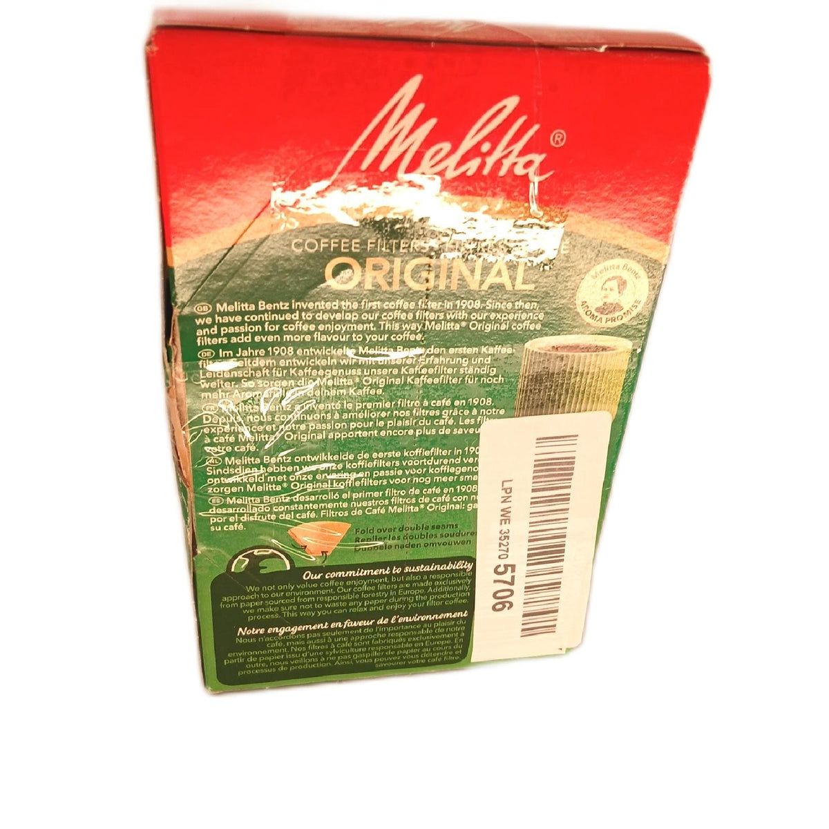 Melitta Filtertüten Aromapor Papier Naturbraun 40 Stück Kaffeefilter – Neu