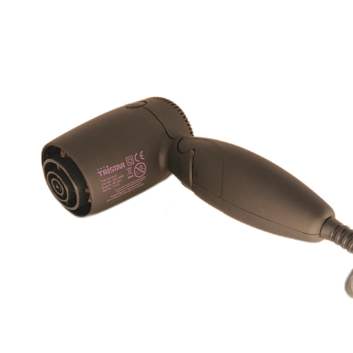 Tristar Haartrockner HD 2359 zusammenklappbar kompakt 120 Grad Temperatur – Neu