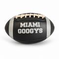 GOOGYS Mini American Football – Schwarz/Silber – 22 × 14 cm