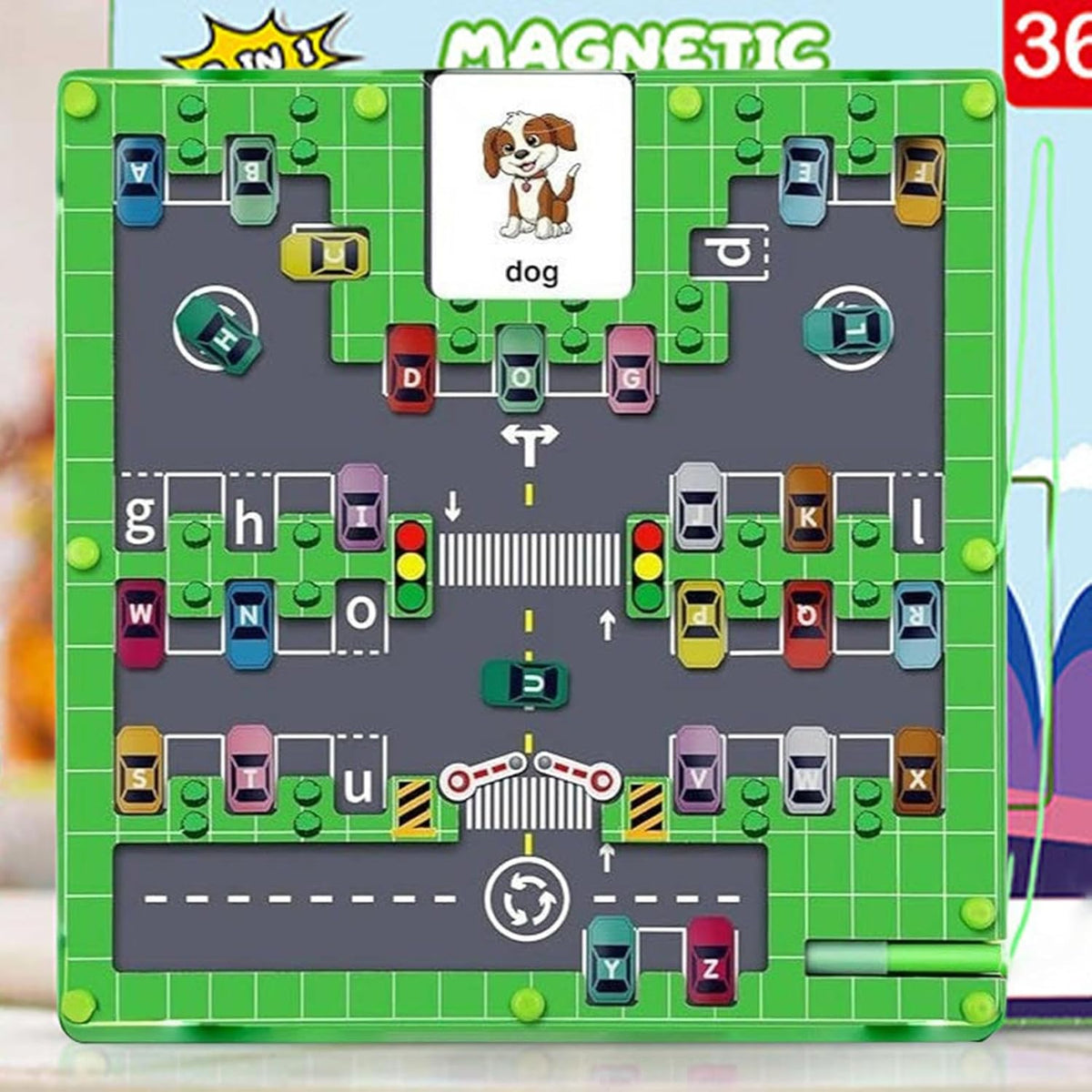 Magnetisches Alphabet-Labyrinth-Spielzeug – Alphabet-Labyrinth zum Thema
