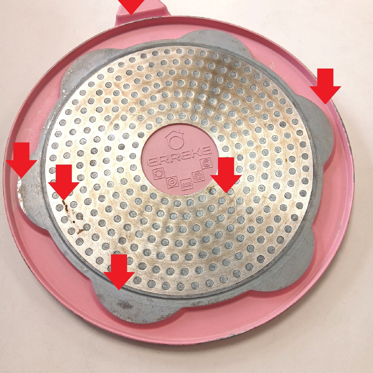 Erreke doppelseitige Pfannkuchen-/Crêpepfanne für Induktion – Annehmbar