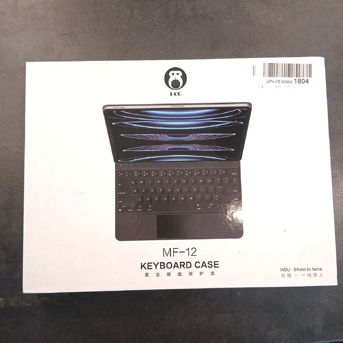 HOU Keyboard Case iPad Zubehör MF 12 Schutz Schutzhülle Tastatur 129 – Wie neu