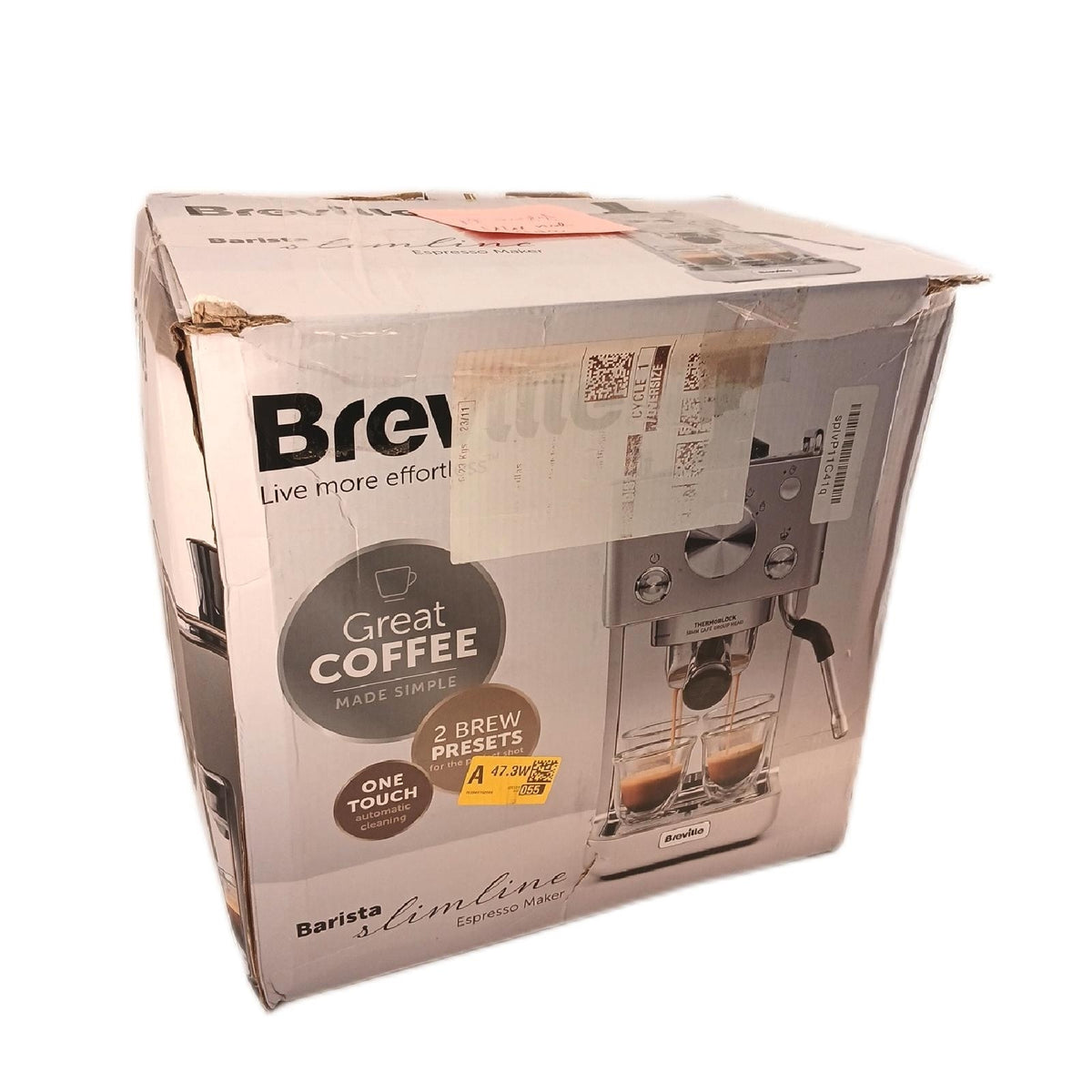 Breville Espressomaschine Haushaltskaffeemaschinen Barista Slimline Kaffeegenuss