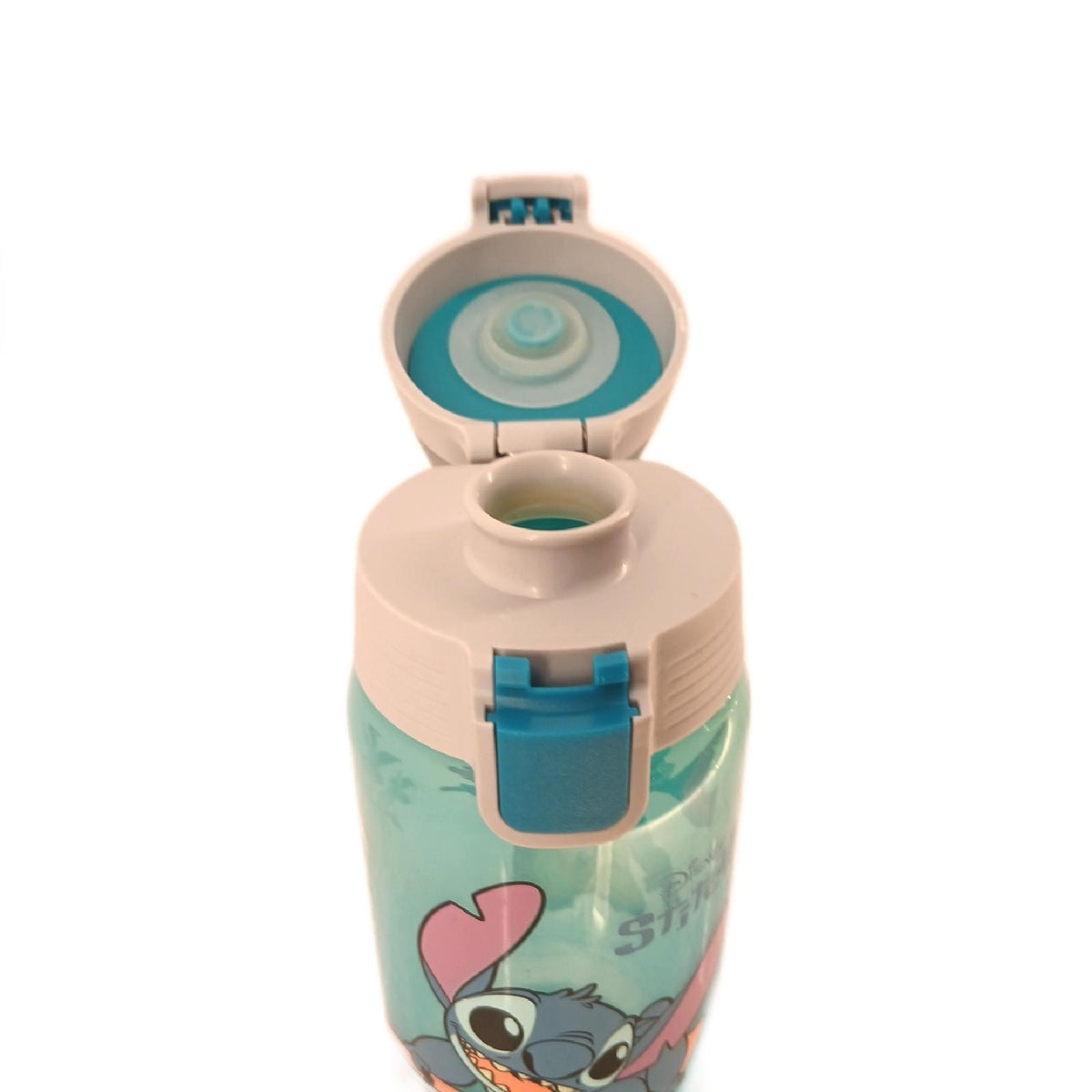 Trinkflasche mit Palmenmotiv, türkis/aquamarin – Wie neu